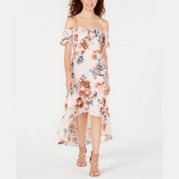 American Rag Dresses & Skirts - American Rag Juniors Printed Cold-Shoulder Dress